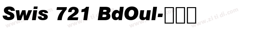 Swis 721 BdOul字体转换